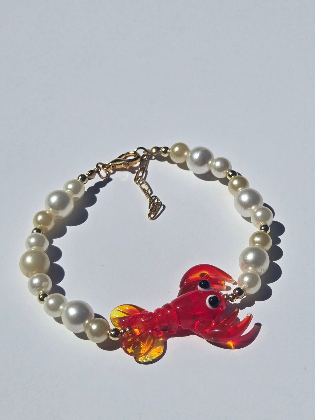 Pearl lobster bracelet