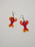 Pearl lobster earrings